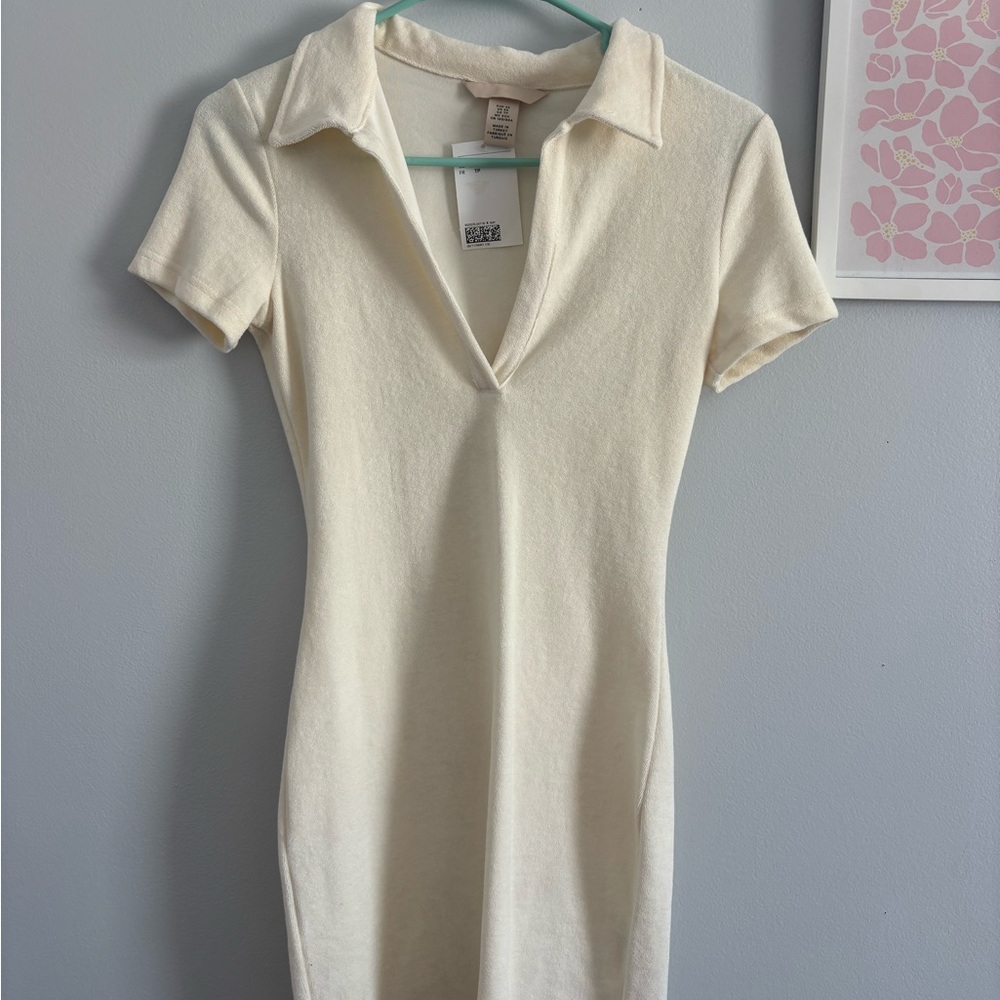 H&M Cream Midi Dress